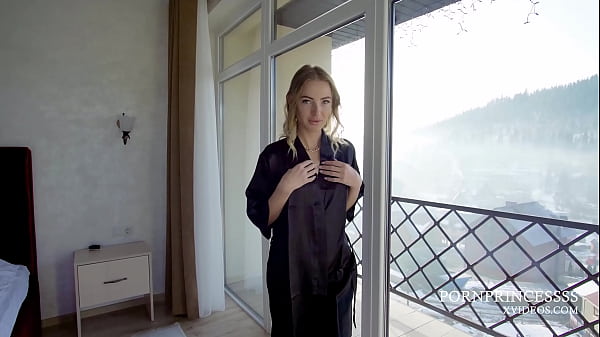 Passionate sex with hot blonde in the hotel room