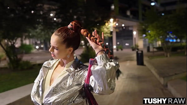 The brightest light in the city tonight is Sirena, looking sexy and shining in silver. She's looking for a guy who can pull her strings and take a hold of her braid while driving deep into her tight ass.