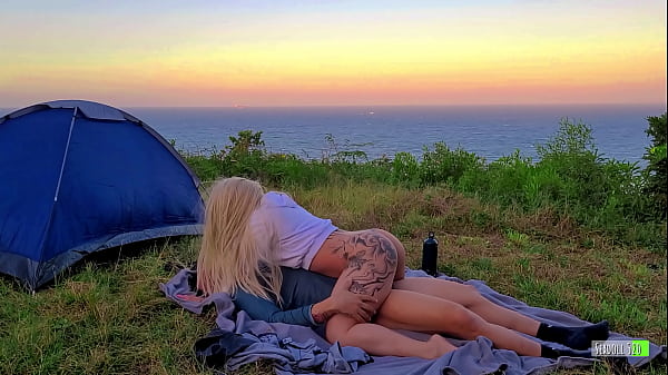 Risky Sex Real Amateur Couple Fucking in Camp - Sexdoll 520