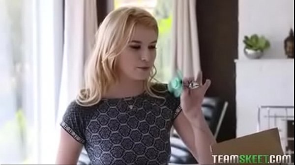 Cute girl playing with fan