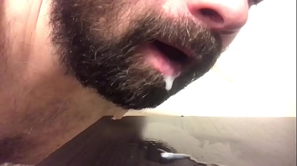 Cum shot followed by me eating my cum