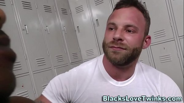 Bear rides black cock