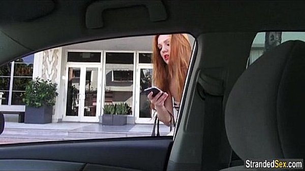 In exchange of a ride home, Farrah Flower sucks and fucks the kind stranger