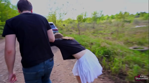 Bratty Stepsister Gets Caught Sneaking Out &ndash; Rough Fun in the Woods