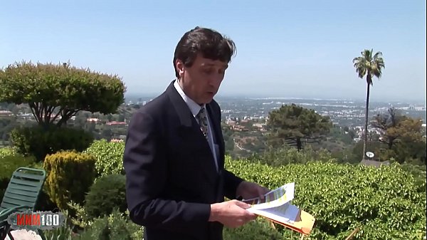 She swallows it as she has a deep throat... 