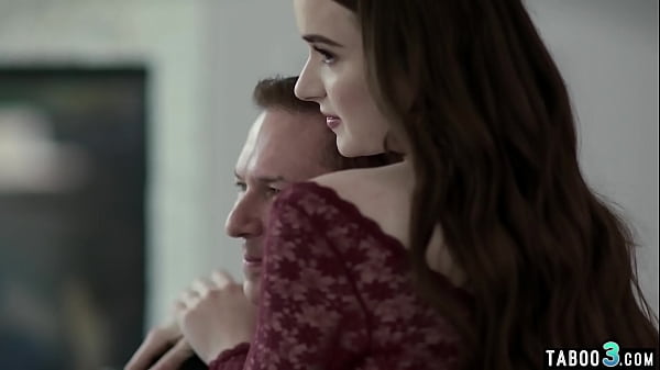 Big boobed teen saying thanks to her perverted stepfather  