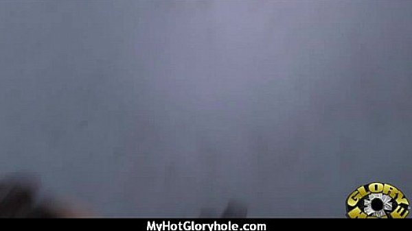 Horny ebony suck the juice from big white gloryhole 7