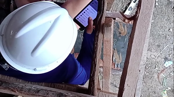 Company nurse   construction labor playing in construction site