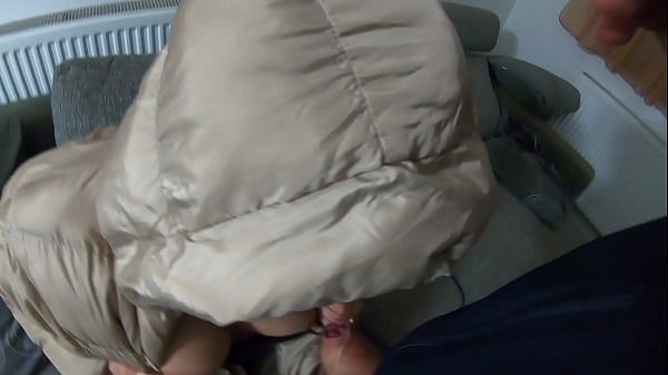 Play with cum on my soft nylon linner and down-jackets 261  