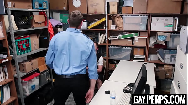 Inked shoplifter cums hard while being fucked raw and deep  