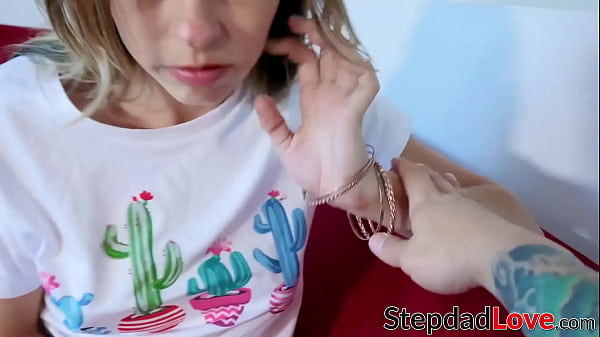 Small tits teen pussy ravaged after BJ