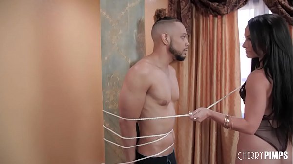 Naughty MILF Jennifer White loves tying up guys before fucking them! After finishing her fetish play, she was wet enough to get pounded by a big black cock!  