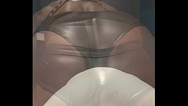 Black Muscle Butt Vibrator and Dildo Ride  