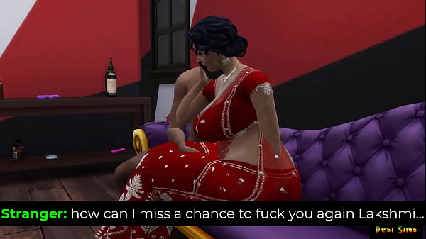 Stranger invites Indian Busty Lakshmi aunty to a strip club and fucked her!  