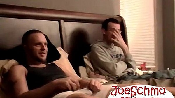 Straight dudes watch porn and get to work on their boners