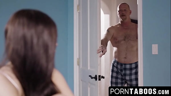 Naughty stepdaughter Jojo Kiss seduced by her wild tattooed stepdad Dick Chibbles and sucked his dick before reverse cowgirl hard dick riding.