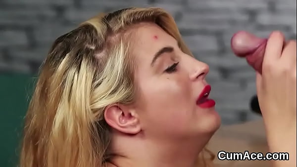 Passionate cutie loves a deep throat and good deal of spunk on her face