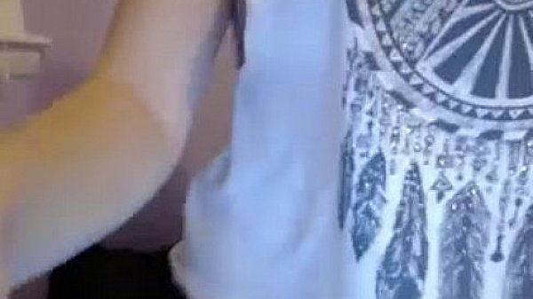 American slut shows amazing tits and ass on C