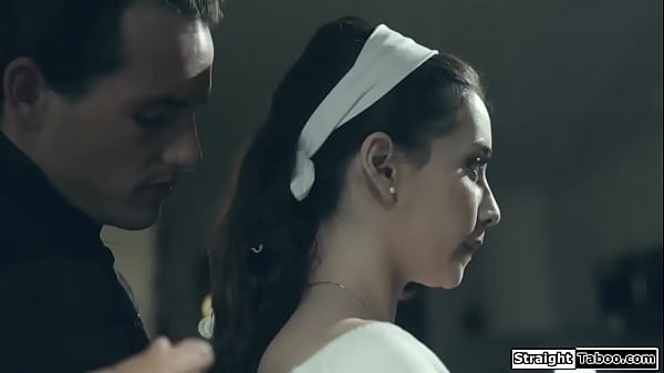 Programmed teen obeys a law enforcer and he takes off her clothes.They kiss and he licks her pussy.The petite babe sucks his cock and then gets fucked  