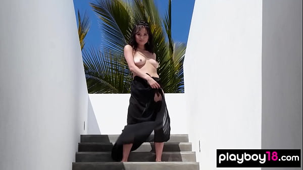 Smoking hot asian beauty reveals her exotic shaved pussy  