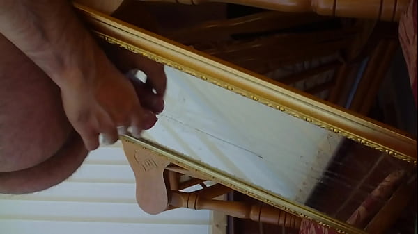 Cumming Down A Mirror