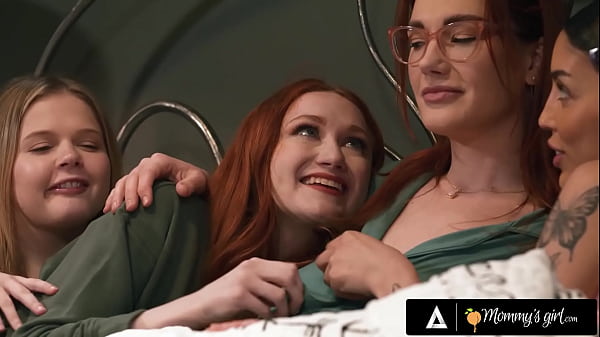 Petite Babes Have Foursome With MILF