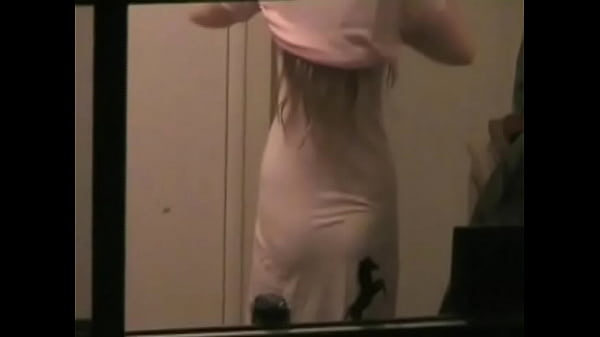 Bedroom window Spy - Wendy gets undressed