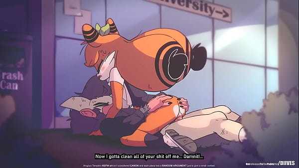 Diives fuck hot girl in university good animation