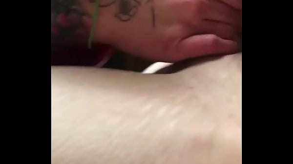 Spiting and gagging on my cock