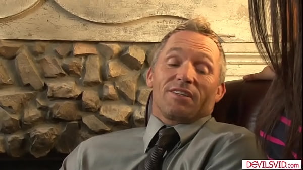 An old man licking and fucking his ebony teen stepdaughter