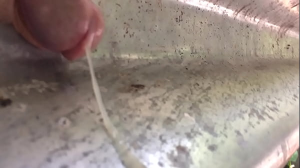 Fucking a metal hole quickie