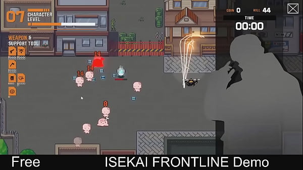 ISEKAI FRONTLINE ( Steam demo Game) Action, Action Roguelike, Bullet Hell, Nudity, 2D  