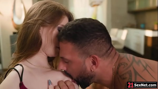 Sata Jones gets her bfs stepbros attention by bending over in front of him.She starts teasing him,lets him suck her big tits then fuck her tight ass