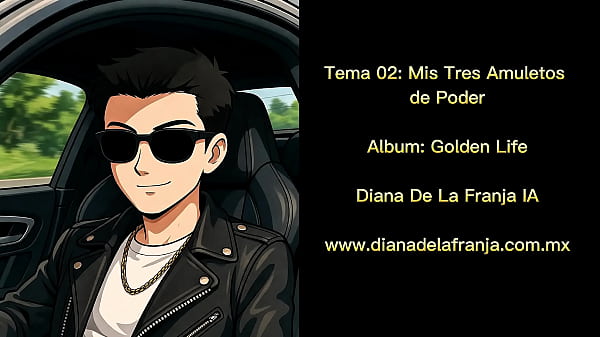 My Three Amulets of Power - Dayana De La Franja. Track 04, &Aacute;lbum: Golden Life. Year 2025  
