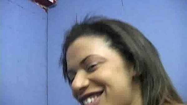 Ebony teen cleaning all the cocks at gloryhole 26