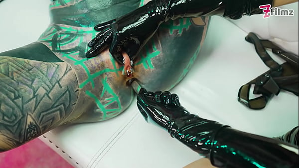 One Latex Domme & Two Latex Sub Girls