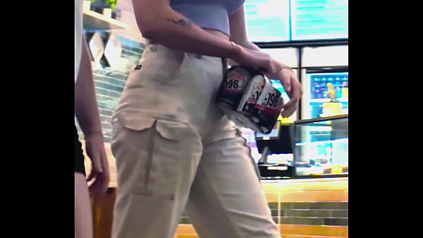 Candid Ass in Beige Pants