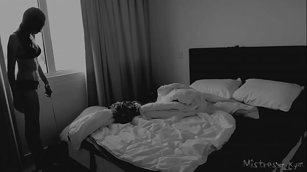 Humiliated gives femdom worship to his dominant Domme 