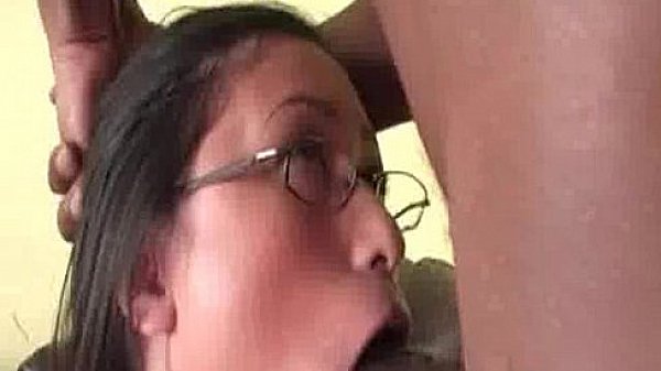 Asian Learning To Suck Big Black Cock  