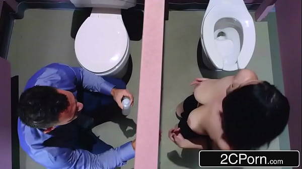 Busty Babe Surprised by Mall Glory Hole Ready for a Titty Bang