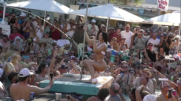 Sexy Stripper Twerk Contest Pool Party  