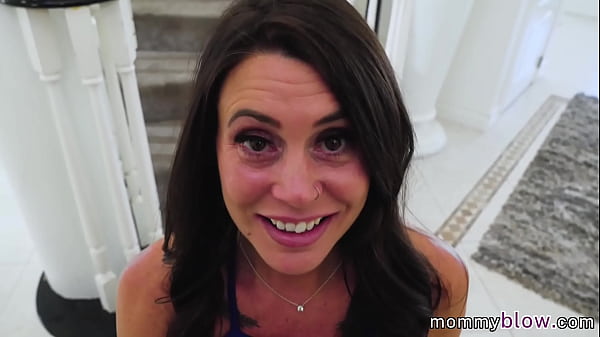 Pov style wet blowjob with amazing big tit MILF 