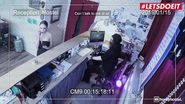 HORNY HOSTEL - (Lexy Layo) Horny Brunette Blows and Fucks a Big Dick 