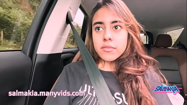 I touch my pussy and masturbate whilst my friend drives the car- Salmakia