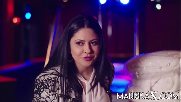 Big tit brunette stripper has each of her holes penetrated by the boss 