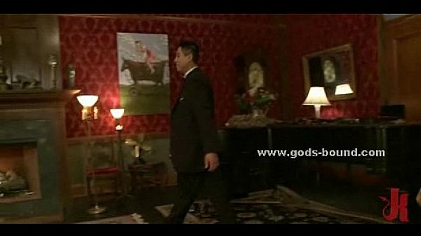 Sadomaso gay trainer in bondage sex  