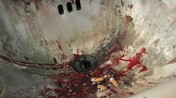 Hot couple having oral sex in gloryhole interracial 29