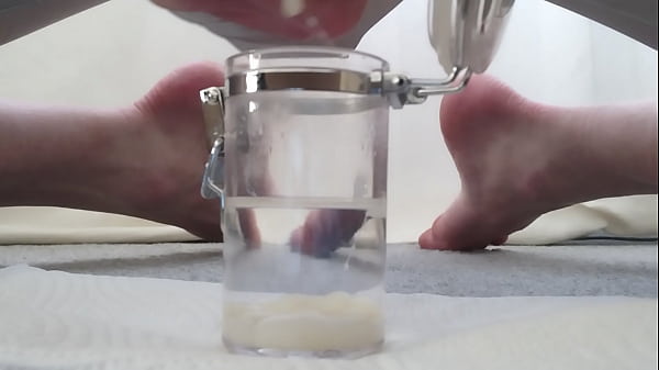Unloading my balls into a jar 
