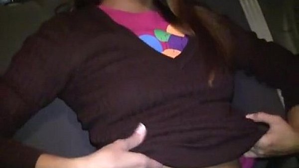 Sexy redhead fucked in a car