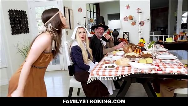 FamilyStroking - Hot Family Thanksgiving Dinner Groupsex